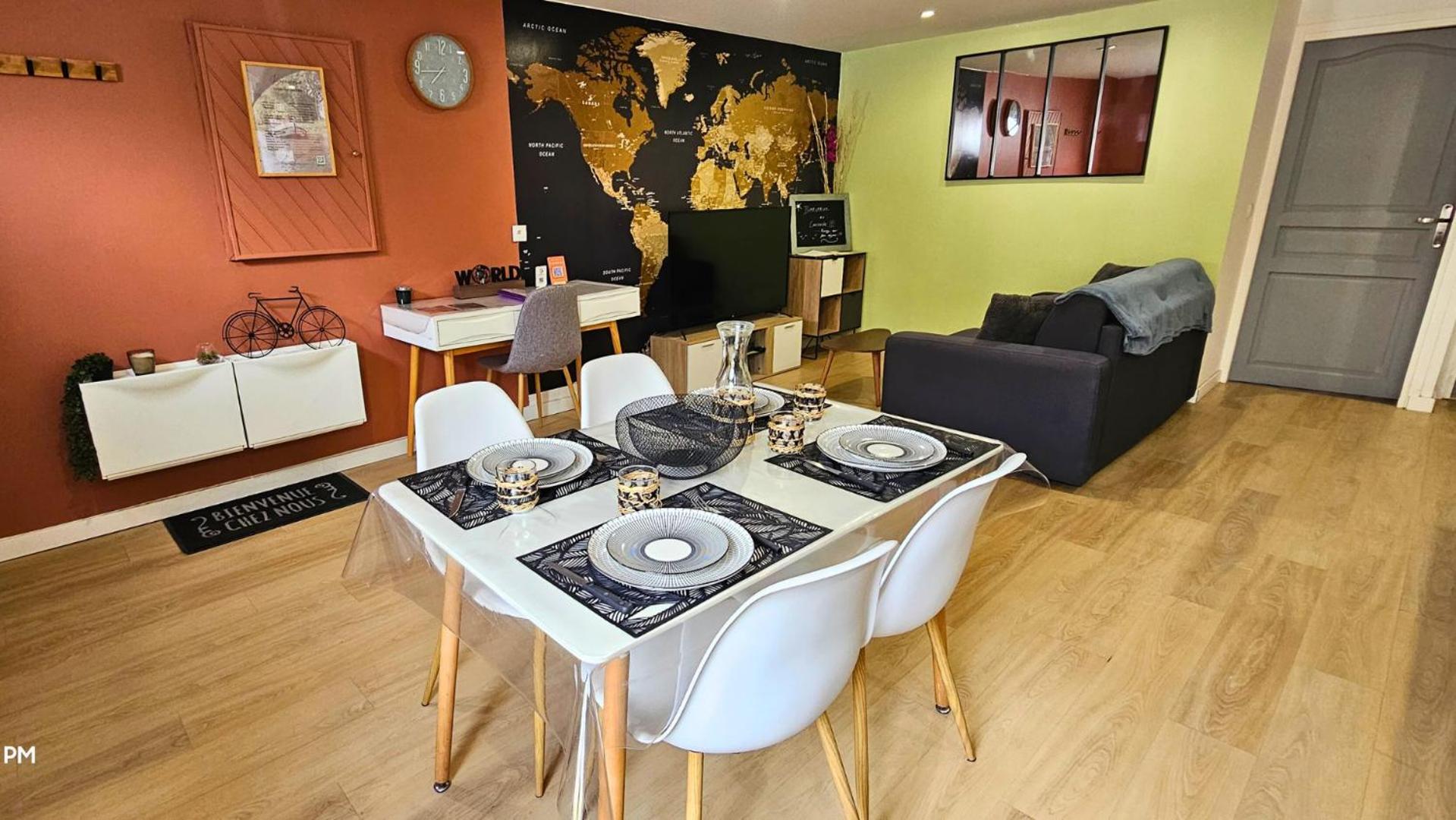 Le Concorde-Wifi-Clim-Parking-3Etoiles-Ockeys Apartment Bram Exterior photo